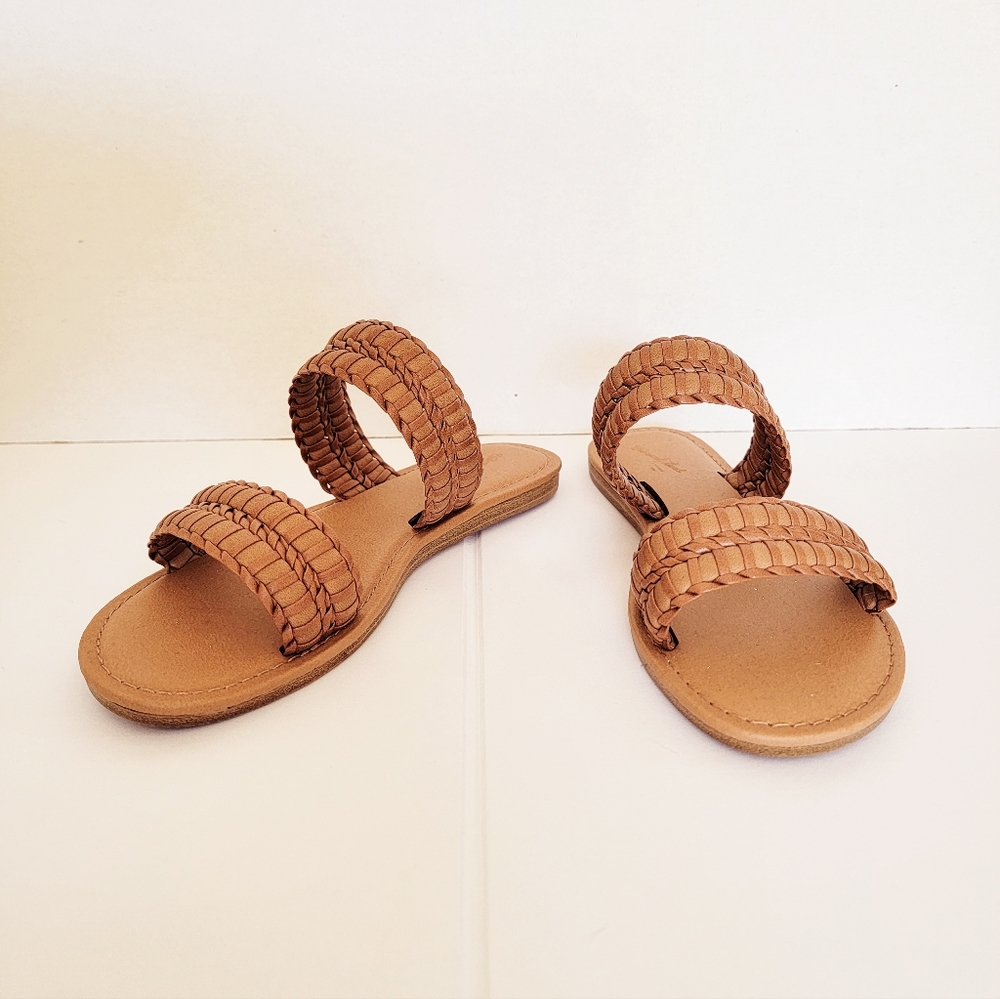 Universal Thread Slide Sandals - Cognac - Size 6 - image 1